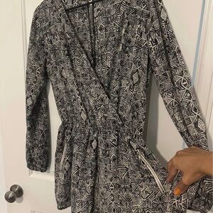 One Clothing Black and White Patterned jumpsuit